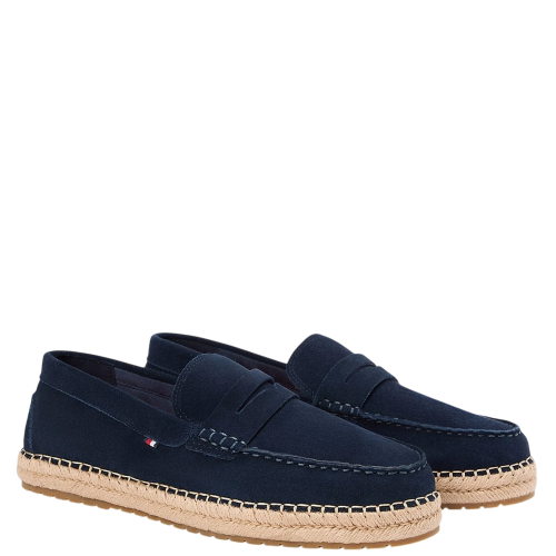 Tommy Hilfiger Flexible Suede Espadrille FM0FM05794-DW5 Ανδρικές Εσπαντρίγιες Μπλε 