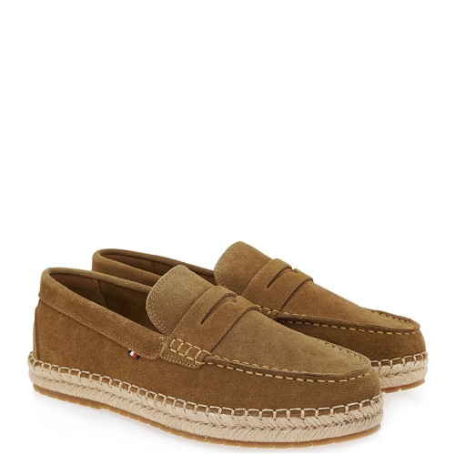 Tommy Hilfiger Flexible Suede Espadrille FM0FM05794-GVQ Ανδρικές Εσπαντρίγιες Ταμπά