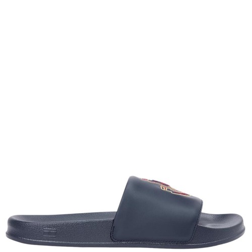 Tommy Hilfiger Crest Pool Slide FM0FM05800-DW5 Ανδρικές Σαγιονάρες Μπλε