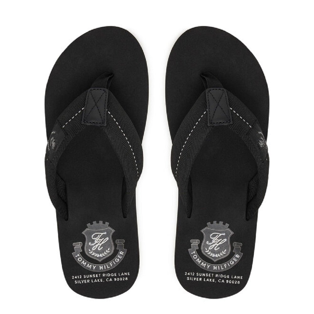 TOMMY HILFIGER</br>Tommy Hilfiger FM0FM05804-BDS Ανδρικές Σαγιονάρες Μαύρο TOMMY HILFIGER</br>Tommy Hilfiger FM0FM05804-BDS Ανδρικές Σαγιονάρες Μαύρο