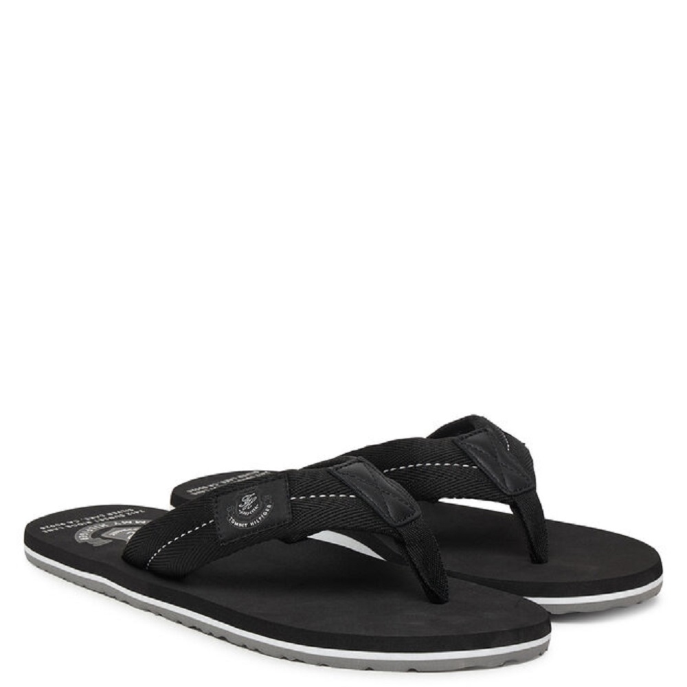 TOMMY HILFIGER</br>Tommy Hilfiger FM0FM05804-BDS Ανδρικές Σαγιονάρες Μαύρο TOMMY HILFIGER</br>Tommy Hilfiger FM0FM05804-BDS Ανδρικές Σαγιονάρες Μαύρο