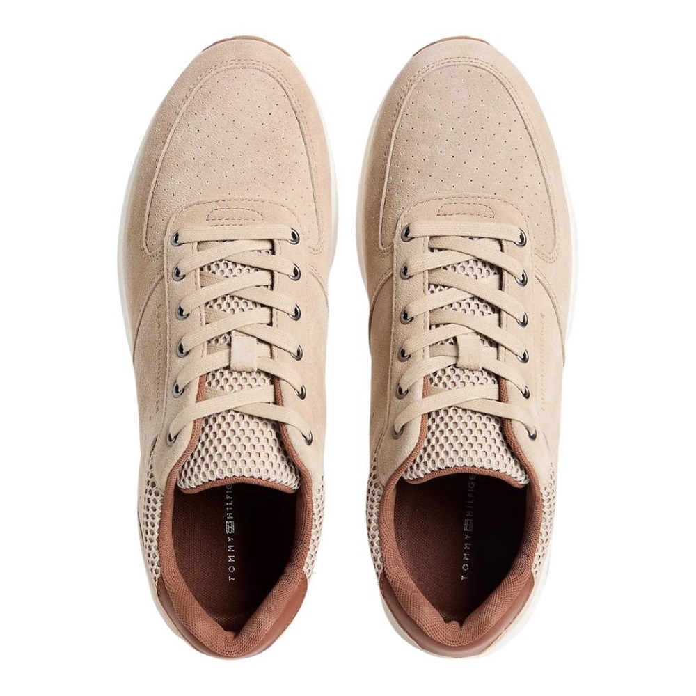 TOMMY HILFIGER</br>Tommy Hilfiger FM0FM05835-RBT Ανδρικά Sneakers Μπεζ Suede TOMMY HILFIGER</br>Tommy Hilfiger FM0FM05835-RBT Ανδρικά Sneakers Μπεζ Suede
