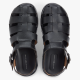 TOMMY HILFIGER</br>Tommy Hilfiger Adjustable Fisher Leather Sandal FM0FM05864-BDS Ανδρικά Πέδιλα Μαύρο Δέρμα