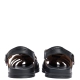 TOMMY HILFIGER</br>Tommy Hilfiger Adjustable Fisher Leather Sandal FM0FM05864-BDS Ανδρικά Πέδιλα Μαύρο Δέρμα