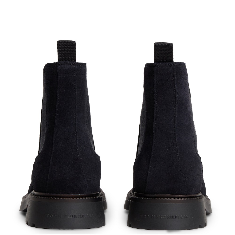 TOMMY HILFIGER</br>Tommy Hilfiger Corporate Casual Suede Chelsea FM0FM05952-DW5 Ανδρικά Μποτάκια Chelsea Μπλε Suede