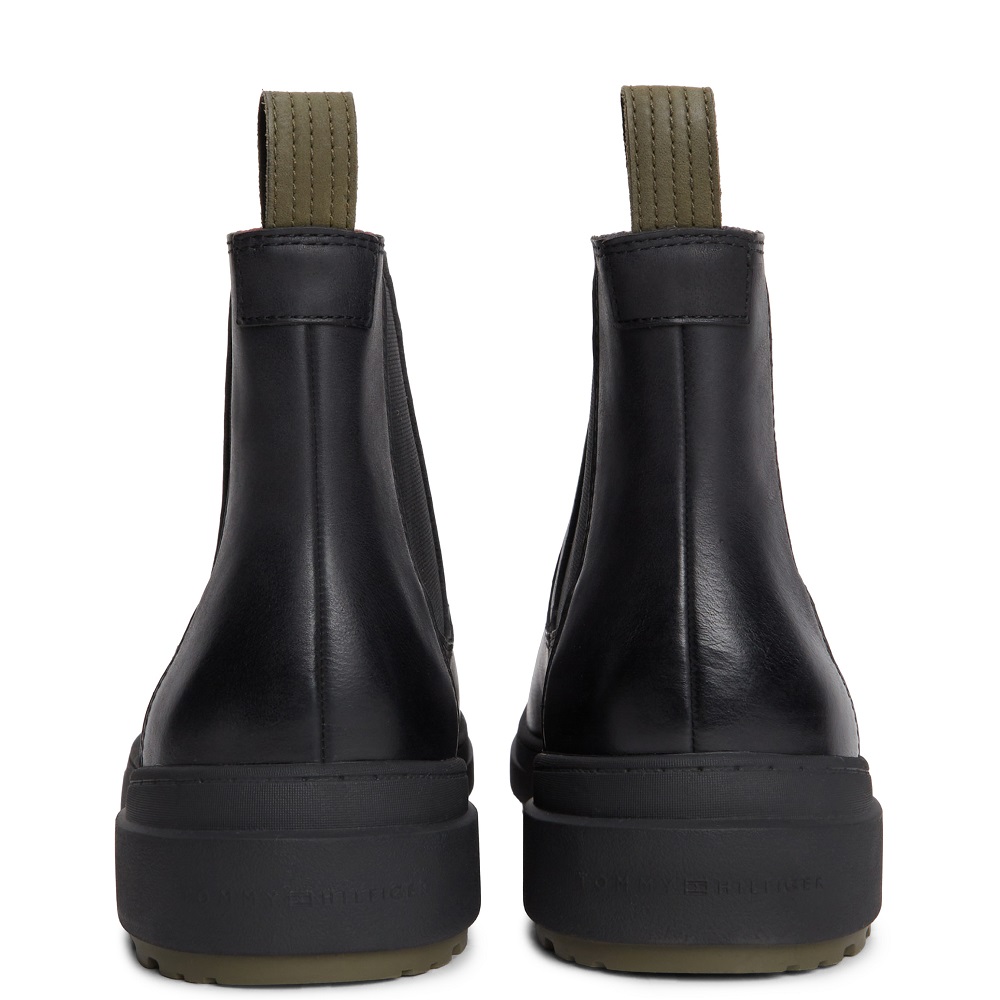 TOMMY HILFIGER</br>Tommy Hilfiger Outdoor Warm Leather Chelsea FM0FM05958-BDS Ανδρικά Μποτάκια Chelsea Μαύρο Δέρμα Με Επένδυση TOMMY HILFIGER</br>Tommy Hilfiger Outdoor Warm Leather Chelsea FM0FM05958-BDS Ανδρικά Μποτάκια Chelsea Μαύρο Δέρμα Με Επένδυση