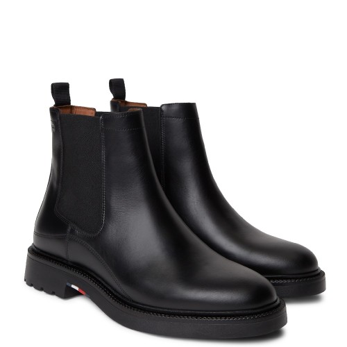Tommy Hilfiger Corporate Casual Leather Chelsea FM0FM05966-BDS Ανδρικά Μποτάκια Chelsea Μαύρο Δέρμα Tommy Hilfiger Corporate Casual Leather Chelsea FM0FM05966-BDS Ανδρικά Μποτάκια Chelsea Μαύρο Δέρμα