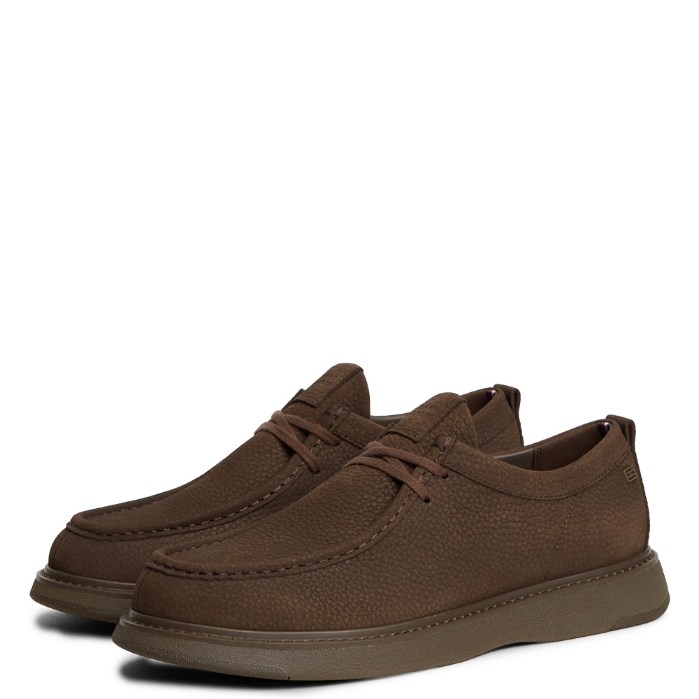 TOMMY HILFIGER</br>Tommy Hilfiger Comfort Nubuck Moc Toe Shoes FM0FM05975-GV0 Ανδρικά Δετά Παπούτσια Καφέ Nubuck Δέρμα TOMMY HILFIGER</br>Tommy Hilfiger Comfort Nubuck Moc Toe Shoes FM0FM05975-GV0 Ανδρικά Δετά Παπούτσια Καφέ Nubuck Δέρμα