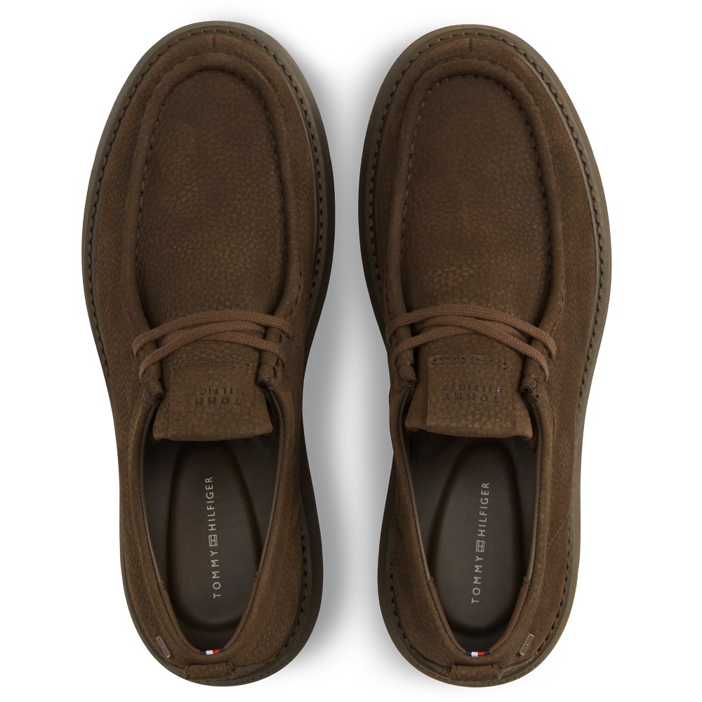 TOMMY HILFIGER</br>Tommy Hilfiger Comfort Nubuck Moc Toe Shoes FM0FM05975-GV0 Ανδρικά Δετά Παπούτσια Καφέ Nubuck Δέρμα TOMMY HILFIGER</br>Tommy Hilfiger Comfort Nubuck Moc Toe Shoes FM0FM05975-GV0 Ανδρικά Δετά Παπούτσια Καφέ Nubuck Δέρμα