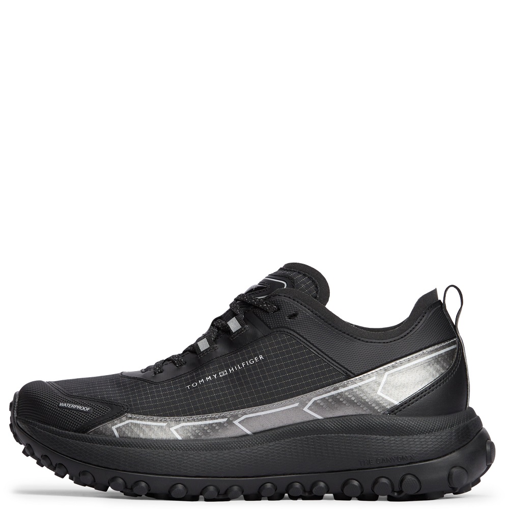TOMMY HILFIGER</br>Tommy Hilfiger The Canyon X M Mix Runner Waterproof FM0FM06066-BDS Ανδρικά Sneakers Αδιάβροχα Μαύρο TOMMY HILFIGER</br>Tommy Hilfiger The Canyon X M Mix Runner Waterproof FM0FM06066-BDS Ανδρικά Sneakers Αδιάβροχα Μαύρο