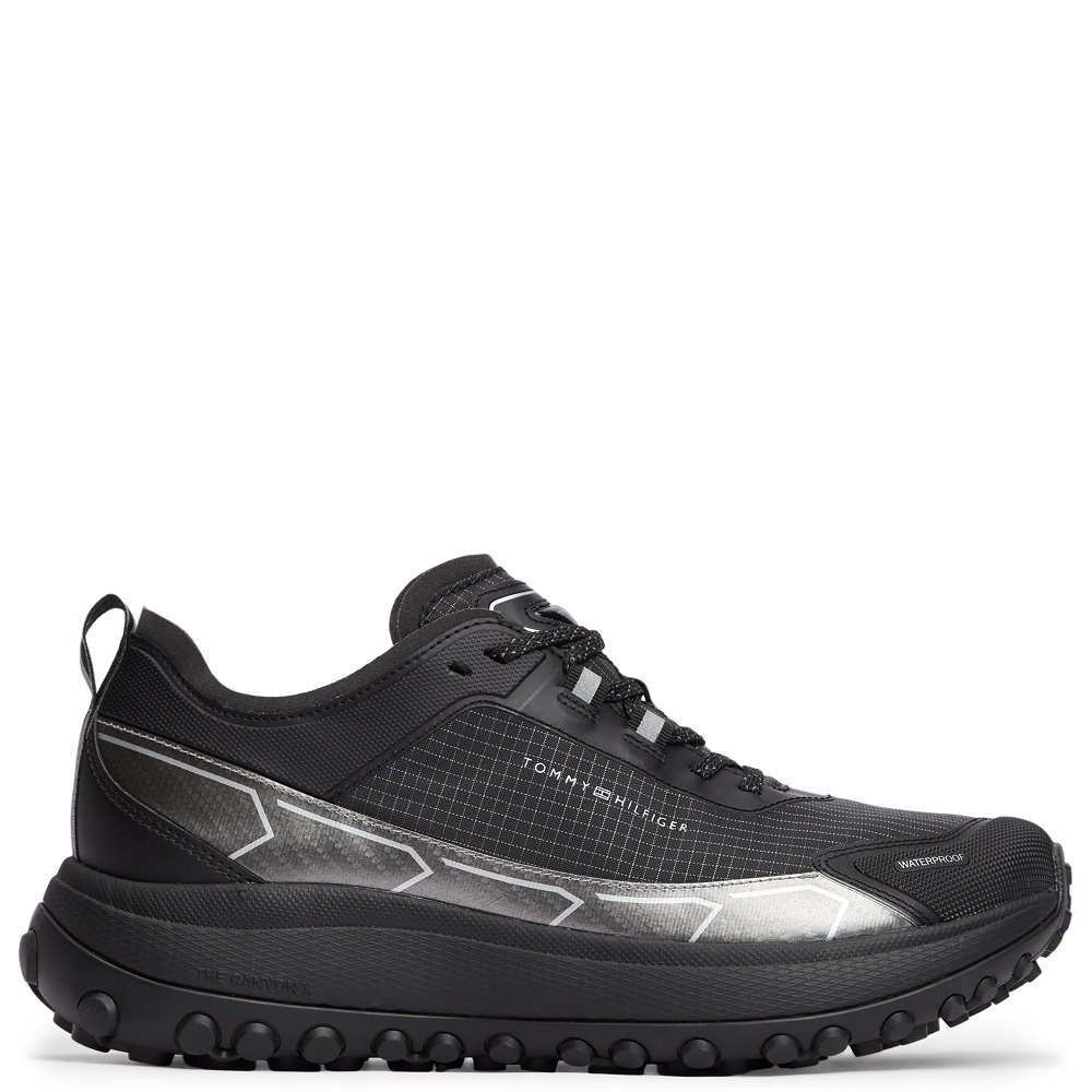 TOMMY HILFIGER</br>Tommy Hilfiger The Canyon X M Mix Runner Waterproof FM0FM06066-BDS Ανδρικά Sneakers Αδιάβροχα Μαύρο TOMMY HILFIGER</br>Tommy Hilfiger The Canyon X M Mix Runner Waterproof FM0FM06066-BDS Ανδρικά Sneakers Αδιάβροχα Μαύρο