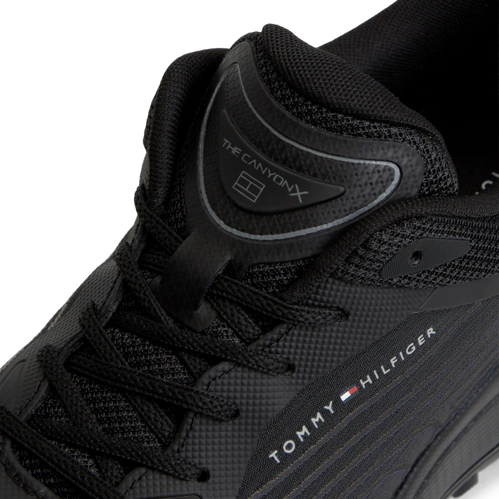 TOMMY HILFIGER</br>Tommy Hilfiger The Canyon X M Knit Runner FM0FM06067-0GJ Ανδρικά Sneakers Αδιάβροχα Μαύρο TOMMY HILFIGER</br>Tommy Hilfiger The Canyon X M Knit Runner FM0FM06067-0GJ Ανδρικά Sneakers Αδιάβροχα Μαύρο