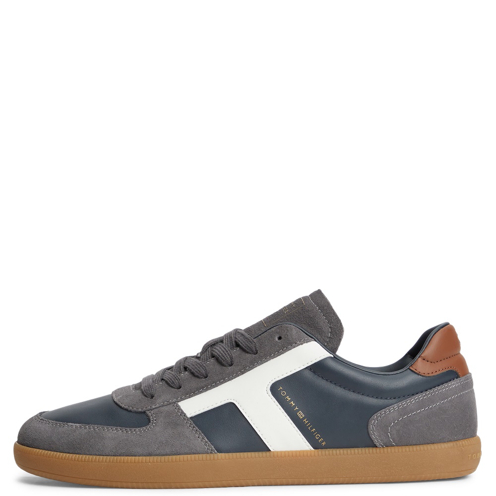 TOMMY HILFIGER</br>Tommy Hilfiger Tribeca Sneaker Mix FM0FM06068-DW5 Ανδρικά Sneakers Μπλε Δέρμα TOMMY HILFIGER</br>Tommy Hilfiger Tribeca Sneaker Mix FM0FM06068-DW5 Ανδρικά Sneakers Μπλε Δέρμα