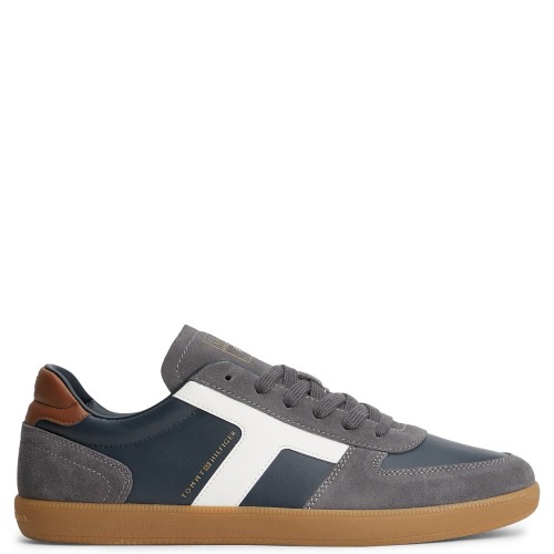 Tommy Hilfiger Tribeca Sneaker Mix FM0FM06068-DW5 Ανδρικά Sneakers Μπλε Δέρμα