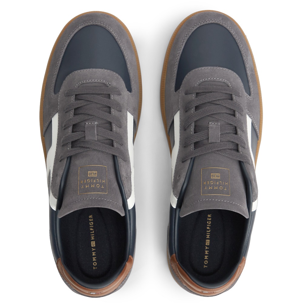 TOMMY HILFIGER</br>Tommy Hilfiger Tribeca Sneaker Mix FM0FM06068-DW5 Ανδρικά Sneakers Μπλε Δέρμα TOMMY HILFIGER</br>Tommy Hilfiger Tribeca Sneaker Mix FM0FM06068-DW5 Ανδρικά Sneakers Μπλε Δέρμα