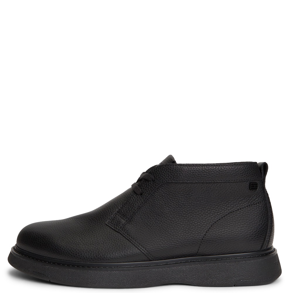 TOMMY HILFIGER</br>Tommy Hilfiger Comfort Leather Chukka FM0FM06075-BDS Ανδρικά Μποτάκια Μαύρο Δέρμα TOMMY HILFIGER</br>Tommy Hilfiger Comfort Leather Chukka FM0FM06075-BDS Ανδρικά Μποτάκια Μαύρο Δέρμα