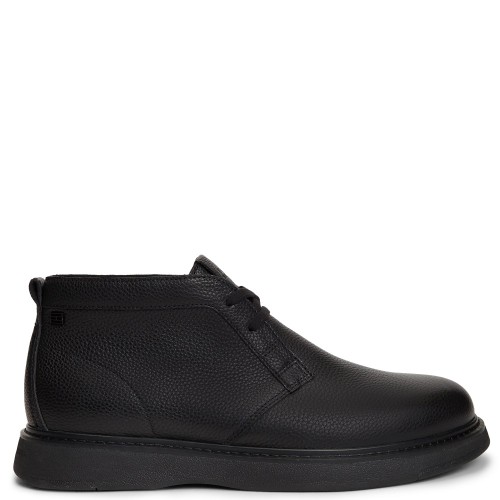 Tommy Hilfiger Comfort Leather Chukka FM0FM06075-BDS Ανδρικά Μποτάκια Μαύρο Δέρμα