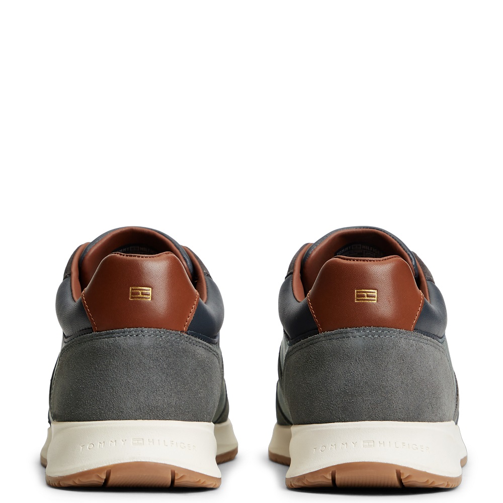 TOMMY HILFIGER</br>Tommy Hilfiger Elevated Mix Runner FM0FM06084-DW5 Ανδρικά Sneakers Μπλε Δέρμα TOMMY HILFIGER</br>Tommy Hilfiger Elevated Mix Runner FM0FM06084-DW5 Ανδρικά Sneakers Μπλε Δέρμα