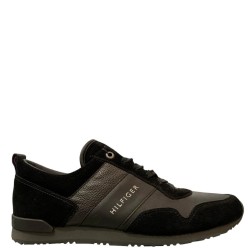 Ανδρικά Sneakers Μαύρο Δέρμα FM56821680-990 Tommy Hilfiger
