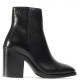 TOMMY HILFIGER</br>Γυναικεία Μποτάκια Μαύρο Δέρμα FW0FW05164-BDS Tommy Hilfiger
