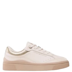 Γυναικεία Sneakers Μπεζ Δέρμα FW0FW06596-AA8 Tommy Hilfiger