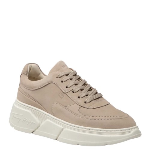 Γυναικεία Sneakers Μπεζ Δέρμα FW0FW06597-ACI Tommy Hilfiger Γυναικεία Sneakers Μπεζ Δέρμα FW0FW06597-ACI Tommy Hilfiger