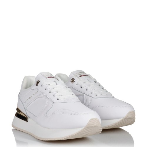 Γυναικεία Sneakers Λευκό Δέρμα FW0FW07108-YBS Tommy Hilfiger Γυναικεία Sneakers Λευκό Δέρμα FW0FW07108-YBS Tommy Hilfiger