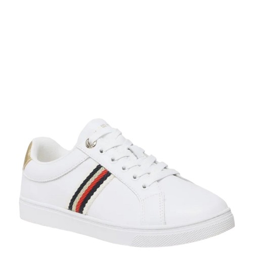 Γυναικεία Sneakers Λευκό Δέρμα FW0FW07117-YBS Tommy Hilfiger Γυναικεία Sneakers Λευκό Δέρμα FW0FW07117-YBS Tommy Hilfiger