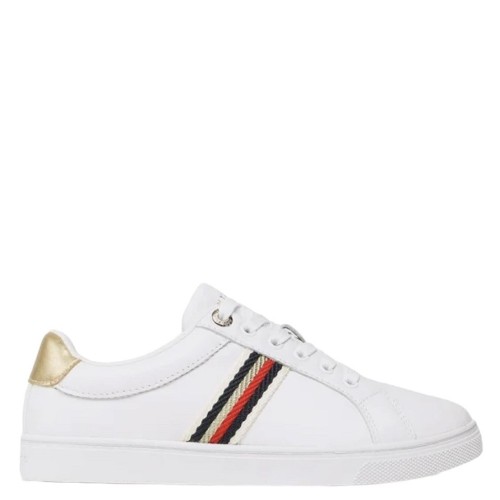 Γυναικεία Sneakers Λευκό Δέρμα FW0FW07117-YBS Tommy Hilfiger Γυναικεία Sneakers Λευκό Δέρμα FW0FW07117-YBS Tommy Hilfiger