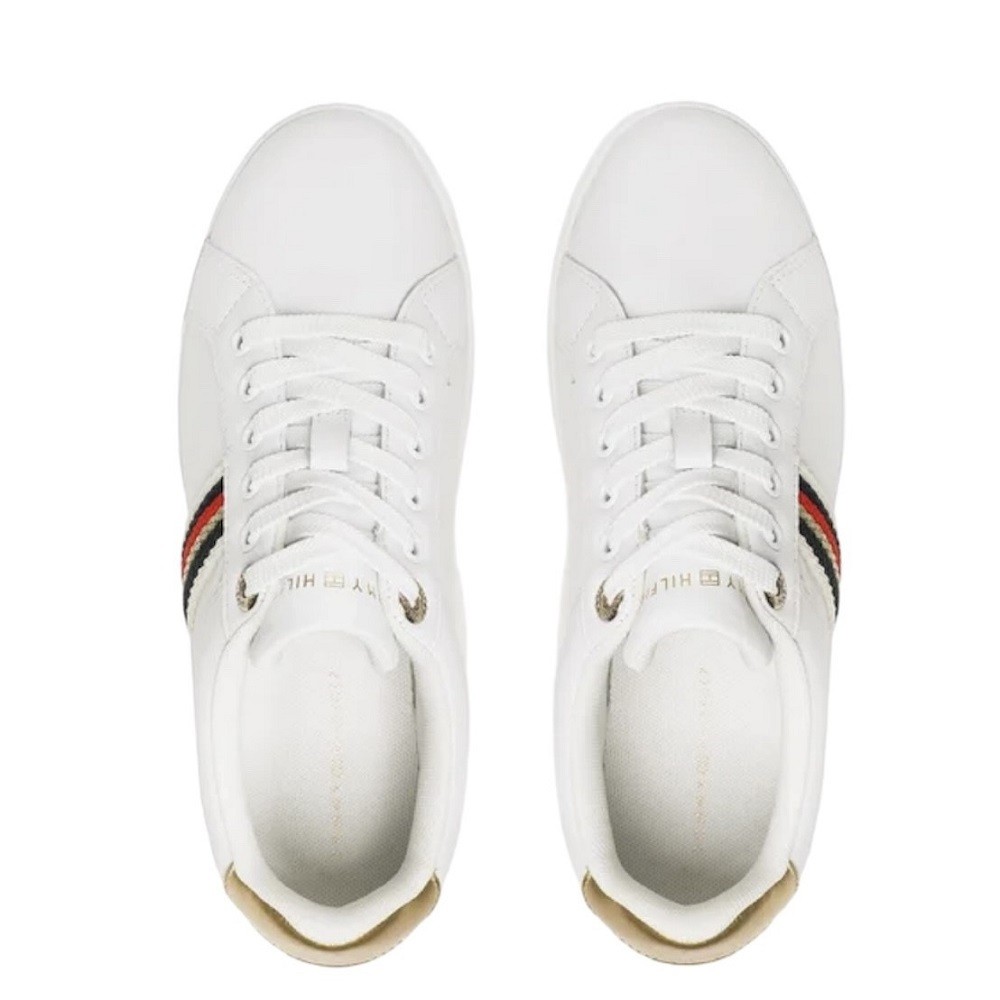 TOMMY HILFIGER</br>Γυναικεία Sneakers Λευκό Δέρμα FW0FW07117-YBS Tommy Hilfiger TOMMY HILFIGER</br>Γυναικεία Sneakers Λευκό Δέρμα FW0FW07117-YBS Tommy Hilfiger