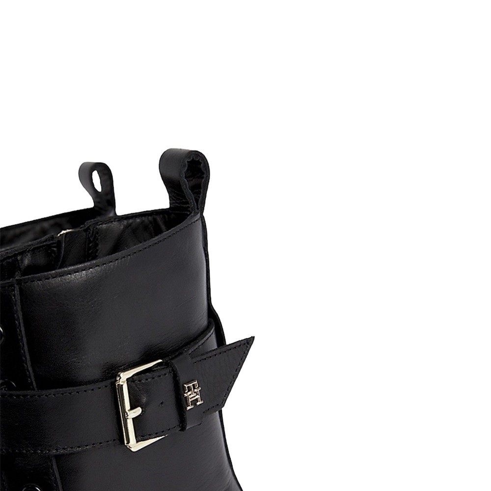 TOMMY HILFIGER</br>Γυναικεία Μποτάκια Μαύρο FW0FW07322-BDS Tommy Hilfiger