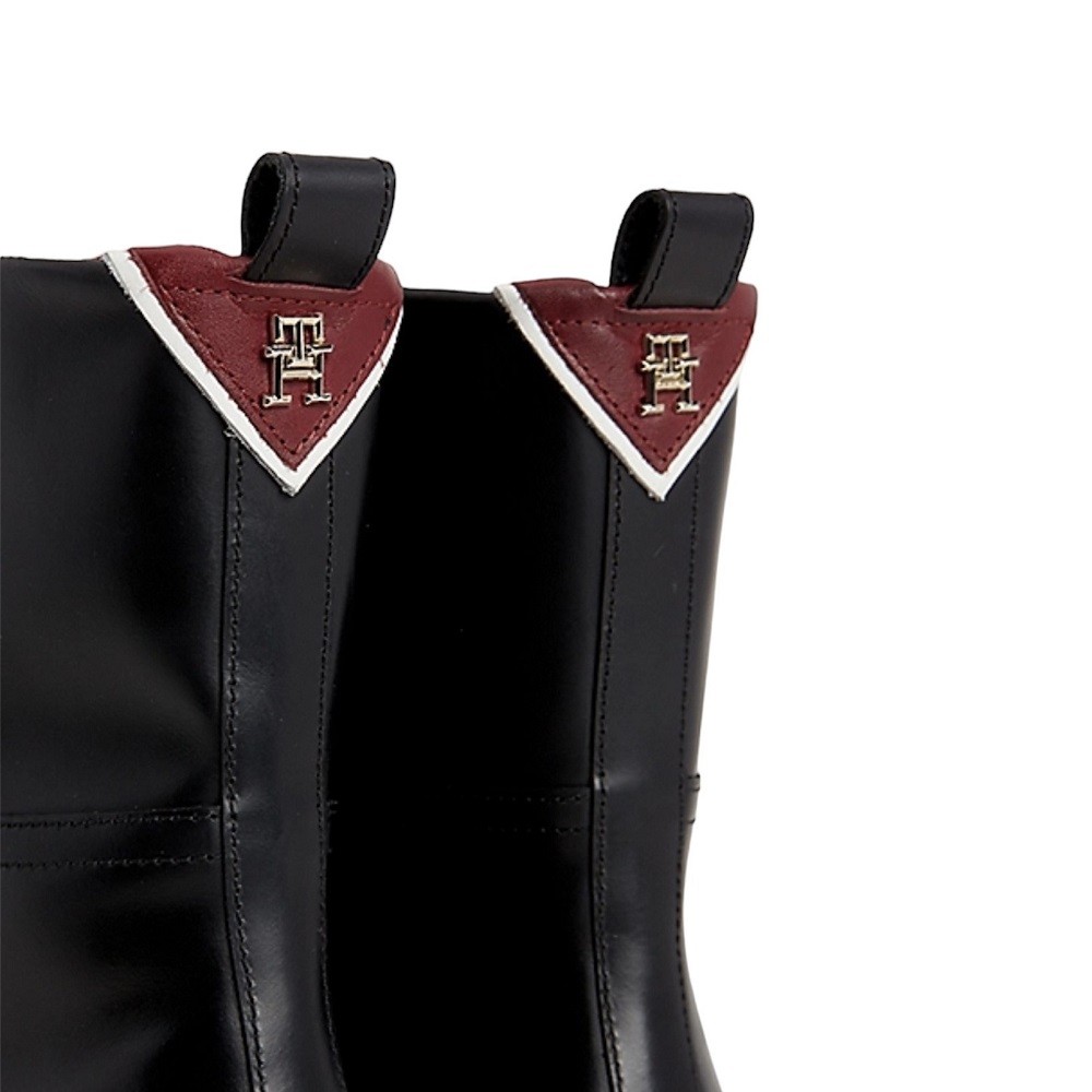 TOMMY HILFIGER</br>Γυναικεία Μποτάκια Μαύρο FW0FW07487-BDS Tommy Hilfiger