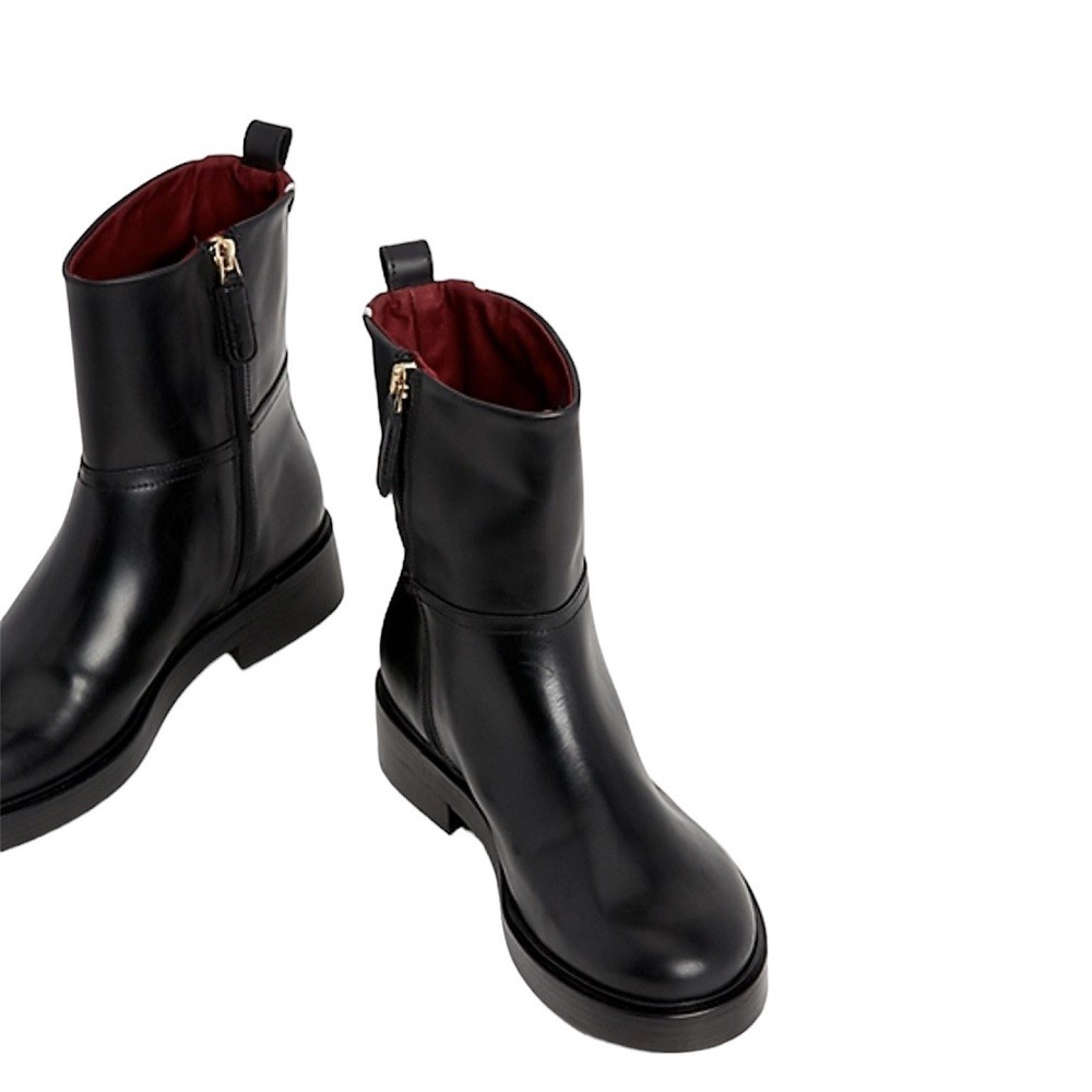 TOMMY HILFIGER</br>Γυναικεία Μποτάκια Μαύρο FW0FW07487-BDS Tommy Hilfiger