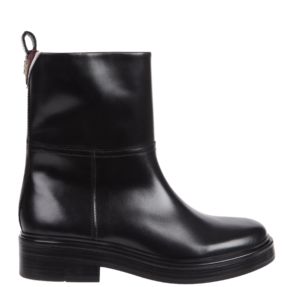 TOMMY HILFIGER</br>Γυναικεία Μποτάκια Μαύρο FW0FW07487-BDS Tommy Hilfiger