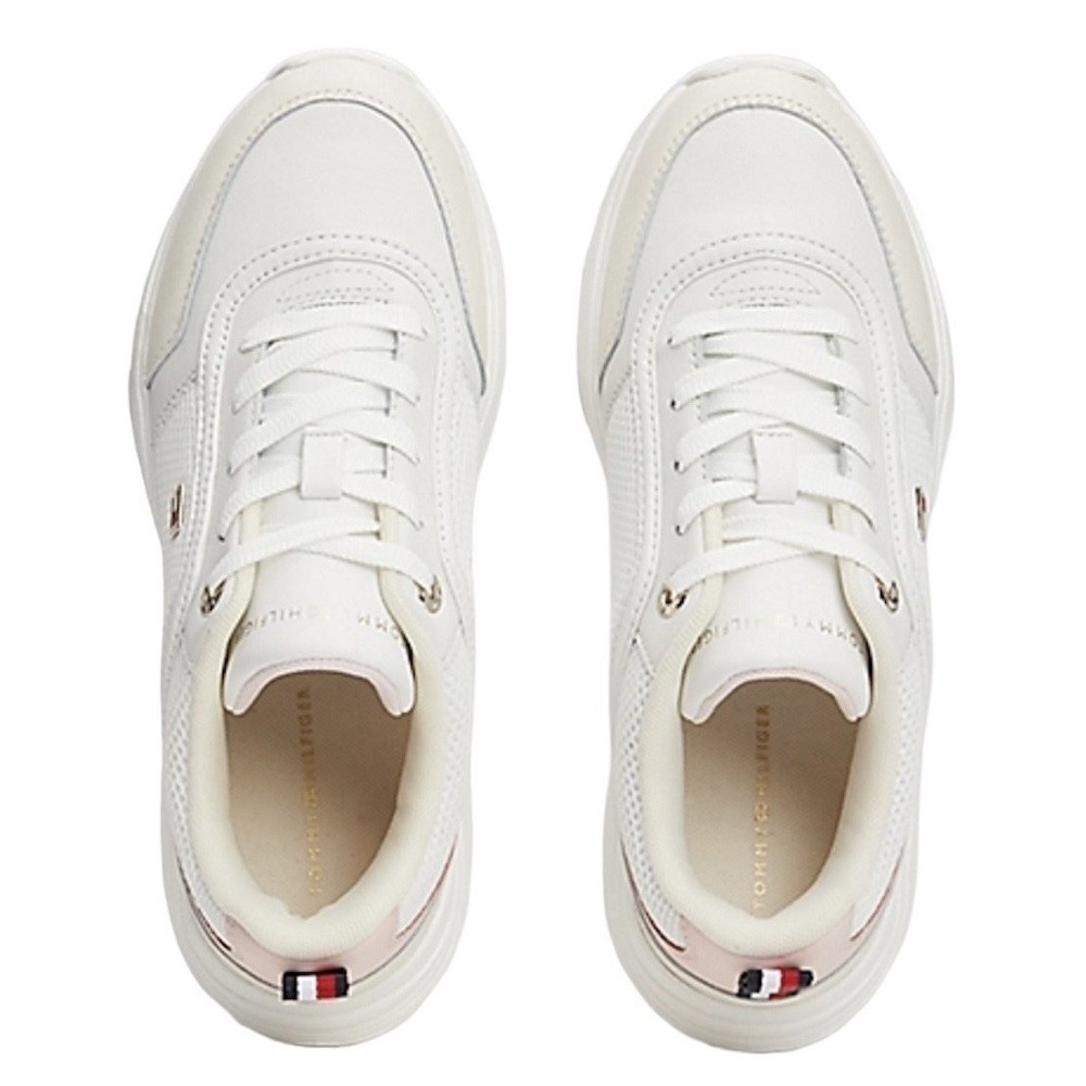 TOMMY HILFIGER</br>Γυναικεία Sneakers Εκρού/Ροζ Δέρμα FW0FW07818-0LA Tommy Hilfiger TOMMY HILFIGER</br>Γυναικεία Sneakers Εκρού/Ροζ Δέρμα FW0FW07818-0LA Tommy Hilfiger