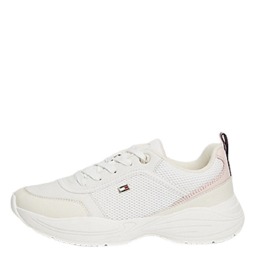TOMMY HILFIGER</br>Γυναικεία Sneakers Εκρού/Ροζ Δέρμα FW0FW07818-0LA Tommy Hilfiger TOMMY HILFIGER</br>Γυναικεία Sneakers Εκρού/Ροζ Δέρμα FW0FW07818-0LA Tommy Hilfiger
