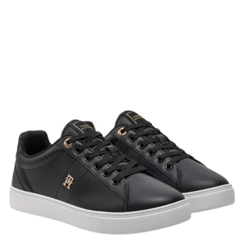 Γυναικεία Sneakers Μαύρο Δέρμα FW0FW07999-BDS Tommy Hilfiger