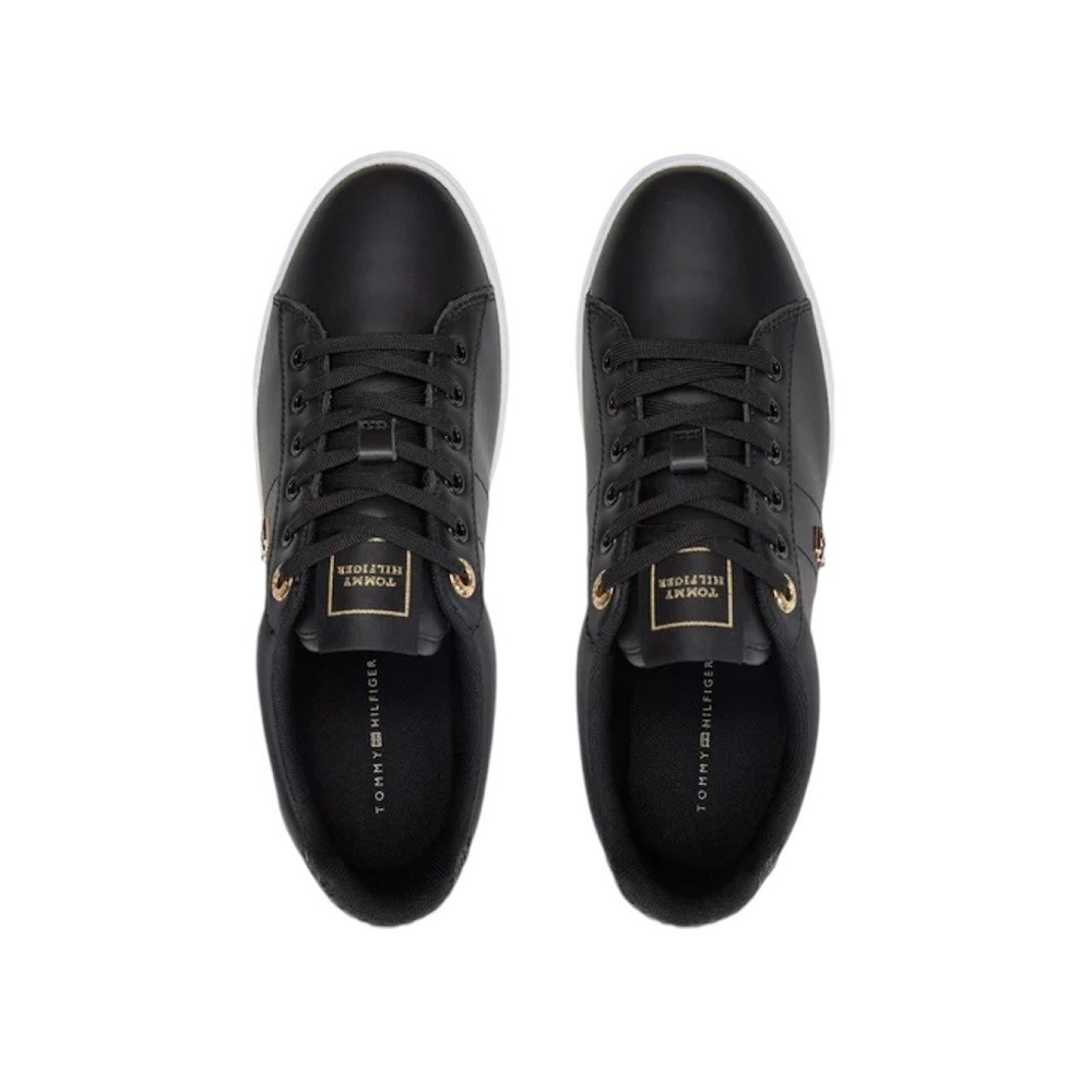 TOMMY HILFIGER</br>Γυναικεία Sneakers Μαύρο Δέρμα FW0FW07999-BDS Tommy Hilfiger TOMMY HILFIGER</br>Γυναικεία Sneakers Μαύρο Δέρμα FW0FW07999-BDS Tommy Hilfiger