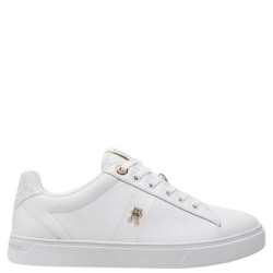 TOMMY HILFIGER</br>Γυναικεία Sneakers Λευκό Δέρμα FW0FW07999-YBS Tommy Hilfiger