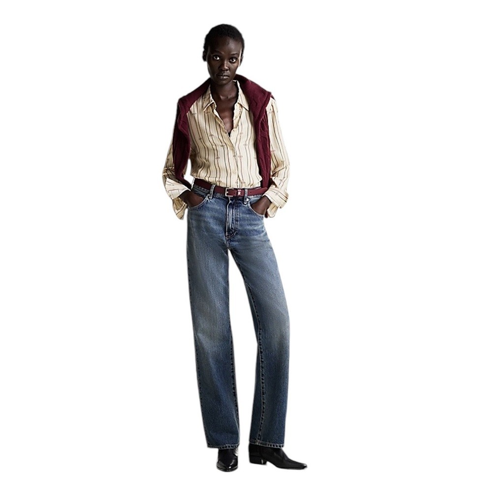 TOMMY HILFIGER</br>Γυναικεία Μποτάκια Μαύρο Δέρμα FW0FW08103-BDS Tommy Hilfiger