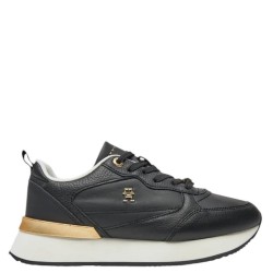 Γυναικεία Sneakers Μαύρο Δέρμα FW0FW08117-BDS Tommy Hilfiger