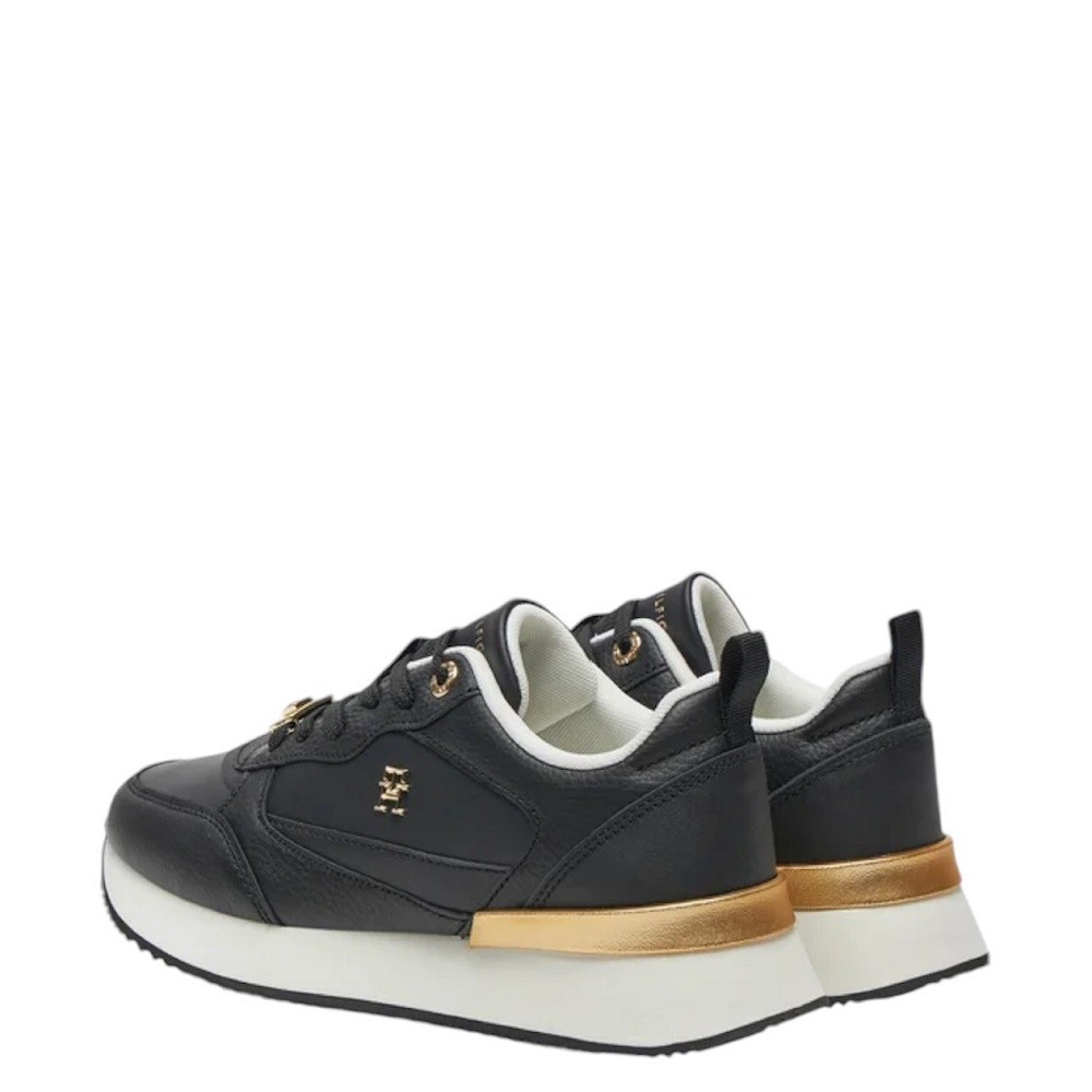 TOMMY HILFIGER</br>Γυναικεία Sneakers Μαύρο Δέρμα FW0FW08117-BDS Tommy Hilfiger TOMMY HILFIGER</br>Γυναικεία Sneakers Μαύρο Δέρμα FW0FW08117-BDS Tommy Hilfiger