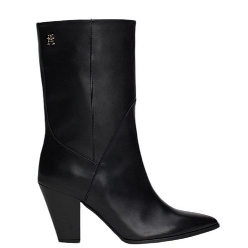 Γυναικείες Μπότες Μαύρο Δέρμα FW0FW08253-BDS Tommy Hilfiger