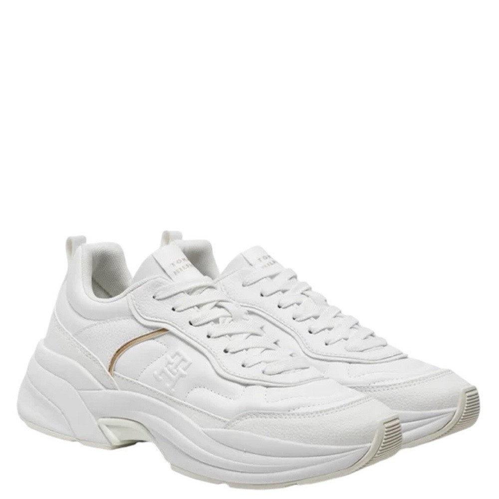 TOMMY HILFIGER</br>Γυναικεία Sneakers Λευκό Δέρμα FW0FW08346-YBS Tommy Hilfiger TOMMY HILFIGER</br>Γυναικεία Sneakers Λευκό Δέρμα FW0FW08346-YBS Tommy Hilfiger