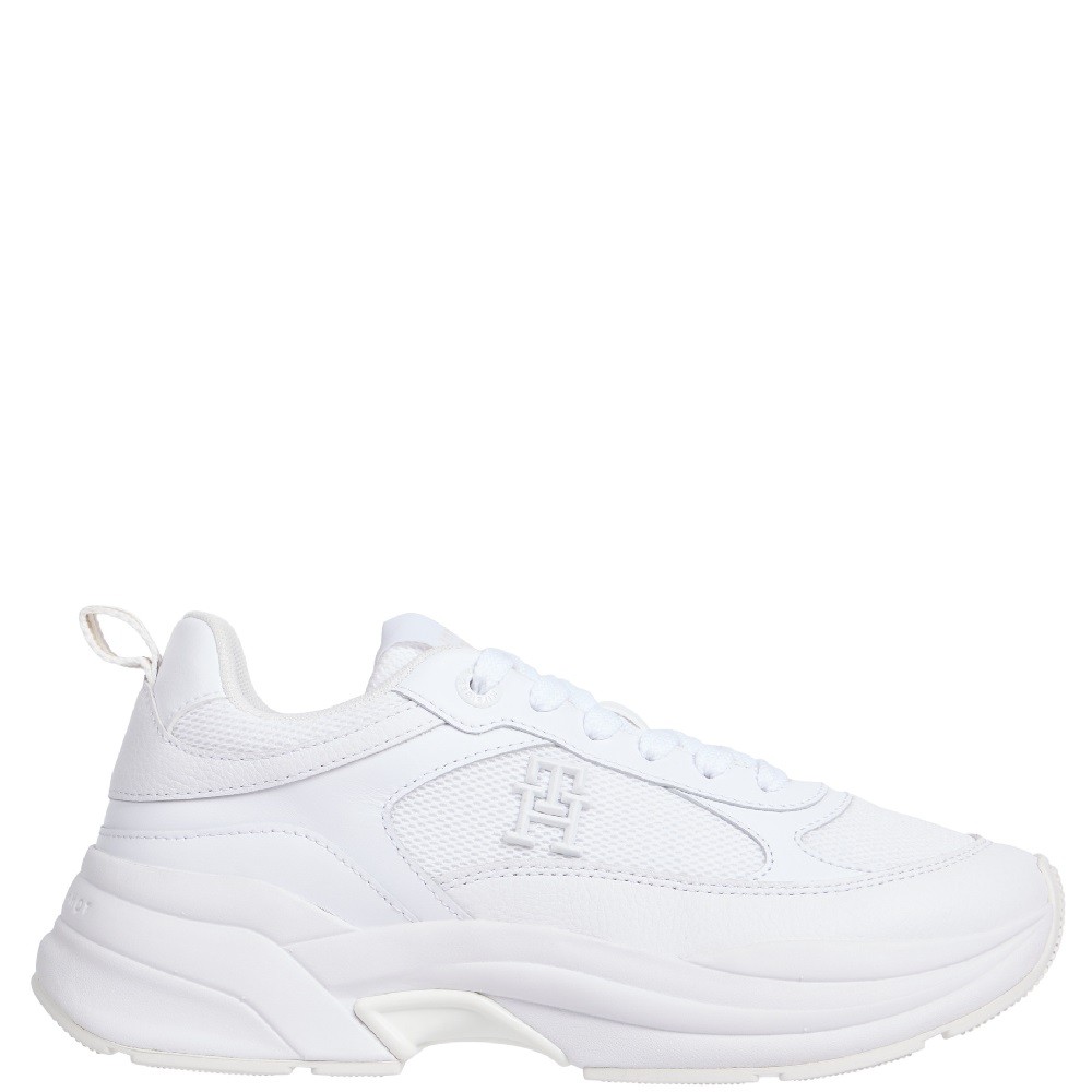 TOMMY HILFIGER</br>Γυναικεία Sneakers Λευκό Δέρμα FW0FW08474-YBS Tommy Hilfiger TOMMY HILFIGER</br>Γυναικεία Sneakers Λευκό Δέρμα FW0FW08474-YBS Tommy Hilfiger