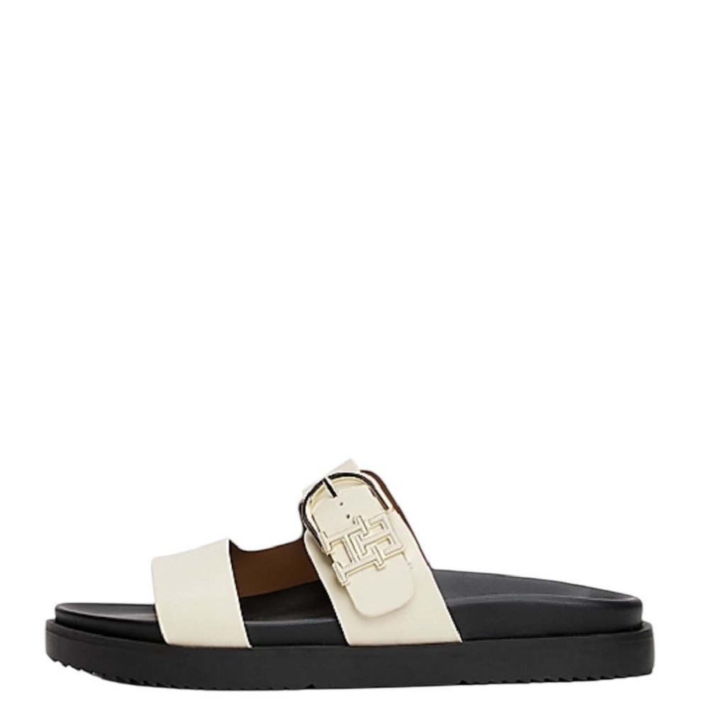 TOMMY HILFIGER</br>Γυναικεία Σανδάλια Εκρού Δέρμα FW0FW08512-ACJ Tommy Hilfiger TOMMY HILFIGER</br>Γυναικεία Σανδάλια Εκρού Δέρμα FW0FW08512-ACJ Tommy Hilfiger