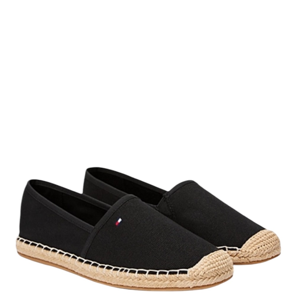 TOMMY HILFIGER</br>Tommy Hilfiger FW0FW08541-BDS Γυναικείες Εσπαντρίγιες Flag Canvas Μαύρο