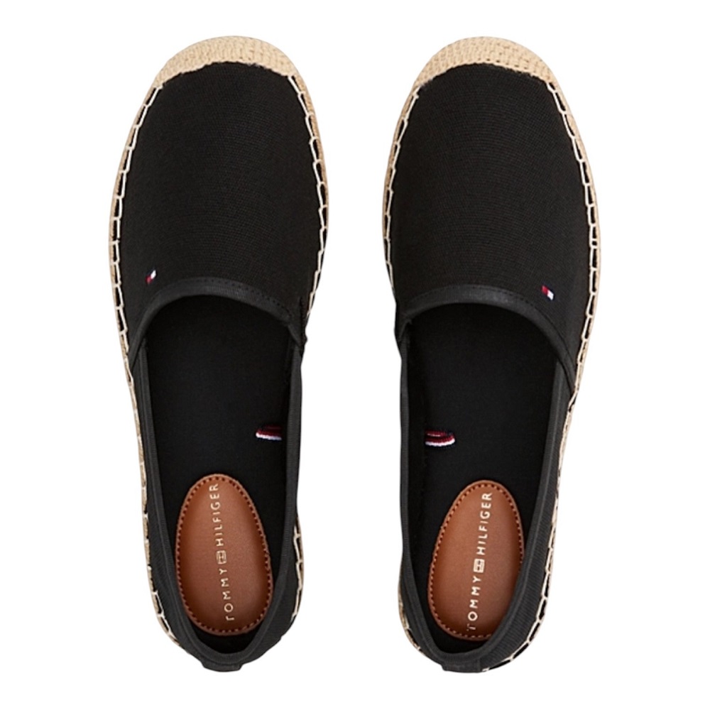 TOMMY HILFIGER</br>Tommy Hilfiger FW0FW08541-BDS Γυναικείες Εσπαντρίγιες Flag Canvas Μαύρο