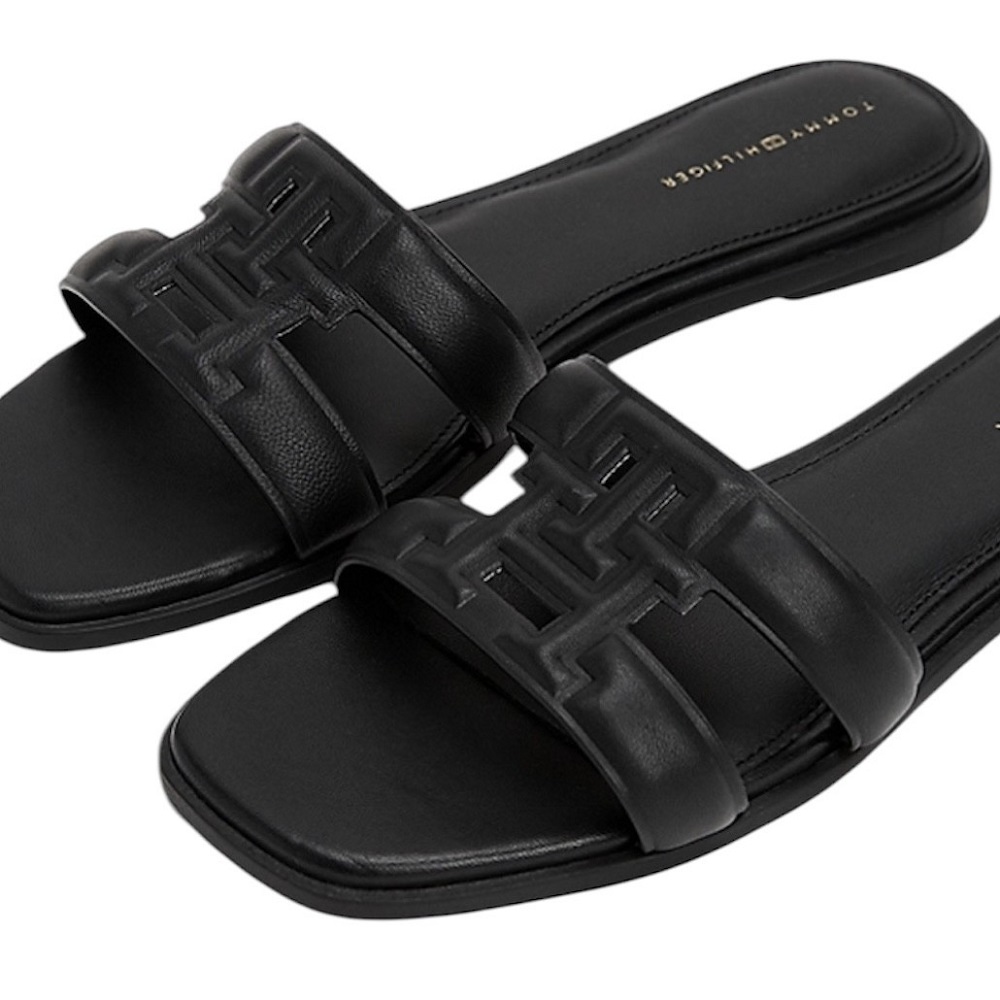TOMMY HILFIGER</br>Γυναικεία Mules Μαύρο Δέρμα FW0FW08671-BDS Tommy Hilfiger TOMMY HILFIGER</br>Γυναικεία Mules Μαύρο Δέρμα FW0FW08671-BDS Tommy Hilfiger
