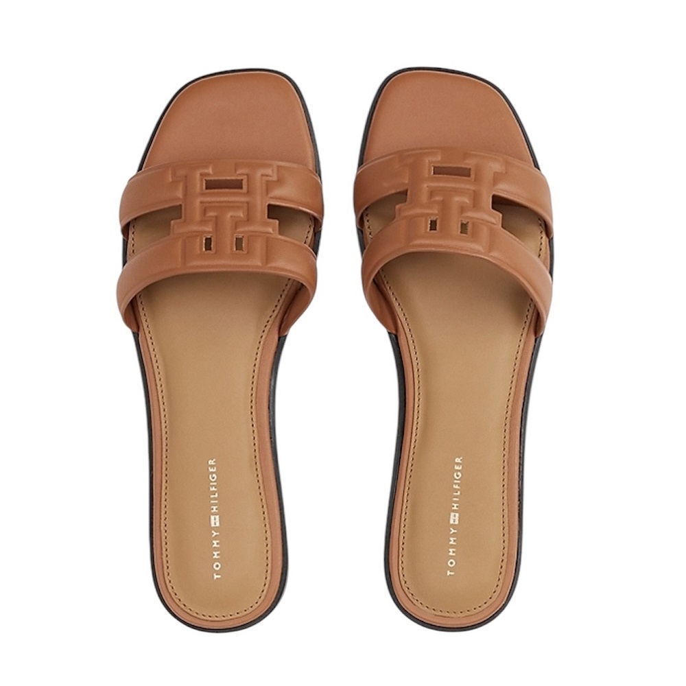 TOMMY HILFIGER</br>Γυναικεία Mules Ταμπά Δέρμα FW0FW08671-GPA Tommy Hilfiger TOMMY HILFIGER</br>Γυναικεία Mules Ταμπά Δέρμα FW0FW08671-GPA Tommy Hilfiger
